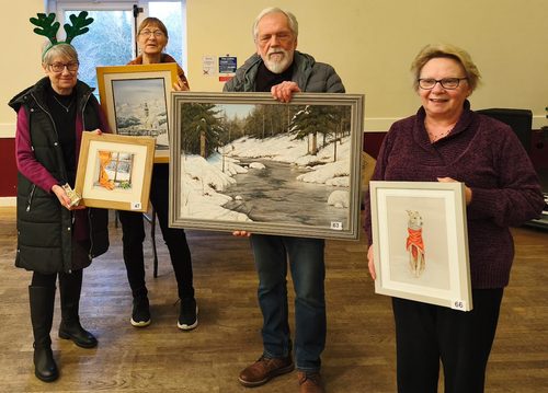 Painting competition winners. Winter.Christmas.